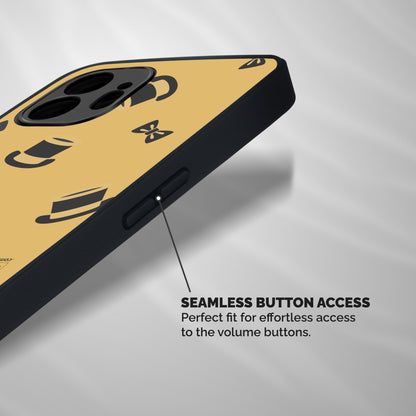 Hat and Bow Tie Shockproof Hybrid Protection (Metal + TPU) Back Case Cover