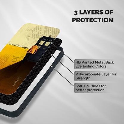 Hates Endings Shockproof Hybrid Protection (Metal + TPU) Back Case Cover