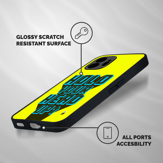 Head Up Shockproof Hybrid Protection (Metal + TPU) Back Case Cover