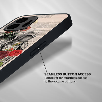 Heart Newspaper Shockproof Hybrid Protection (Metal + TPU) Back Case Cover