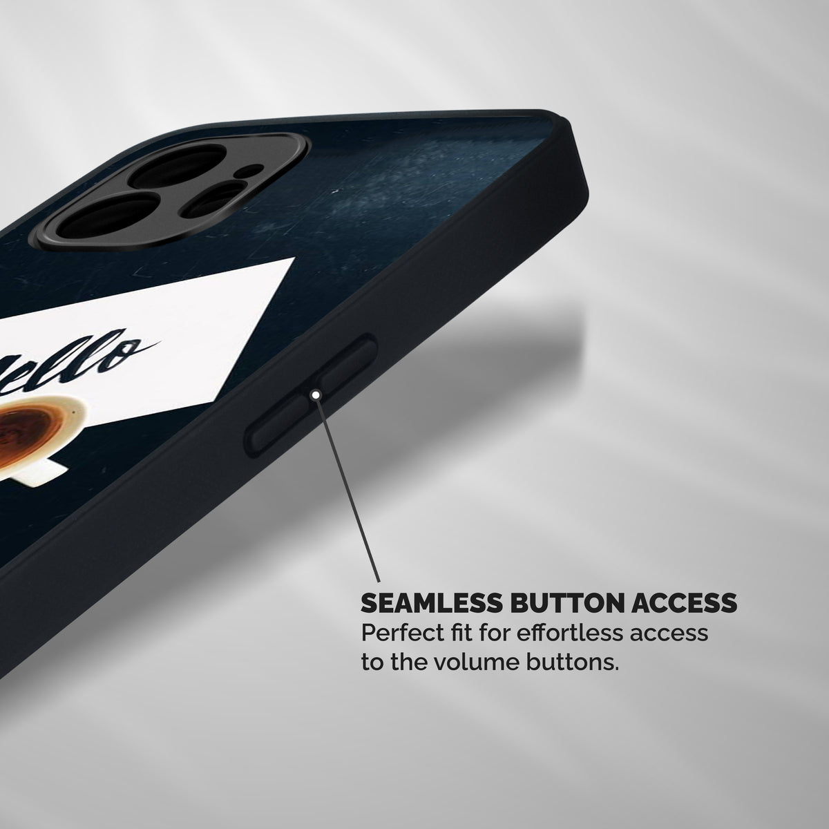 Hello Coffee Shockproof Hybrid Protection (Metal + TPU) Back Case Cover