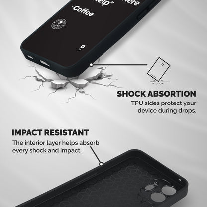 Here To Help Shockproof Hybrid Protection (Metal + TPU) Back Case Cover