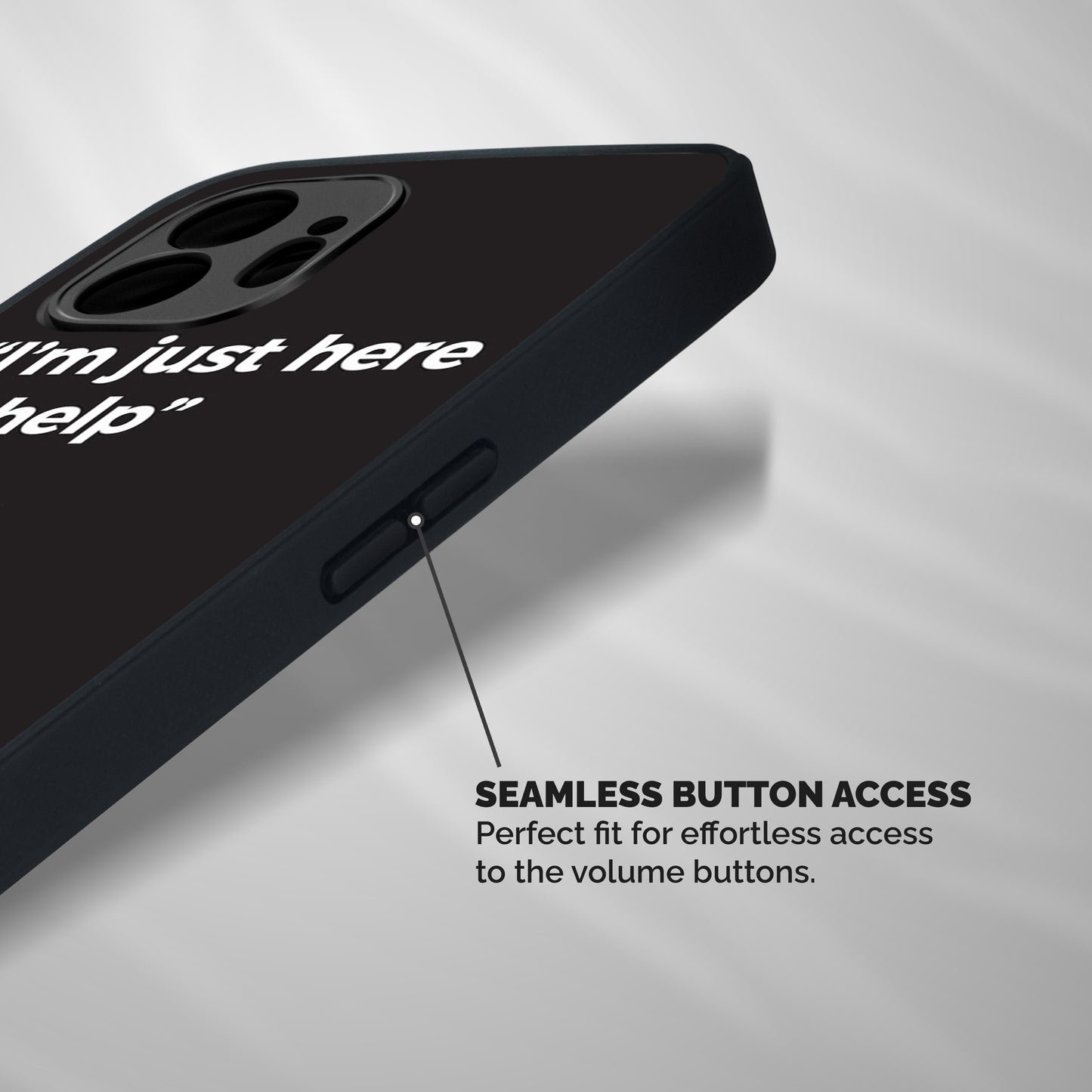 Here To Help Shockproof Hybrid Protection (Metal + TPU) Back Case Cover