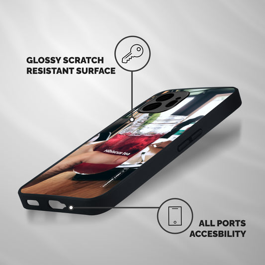 Hibiscus Tea Shockproof Hybrid Protection (Metal + TPU) Back Case Cover