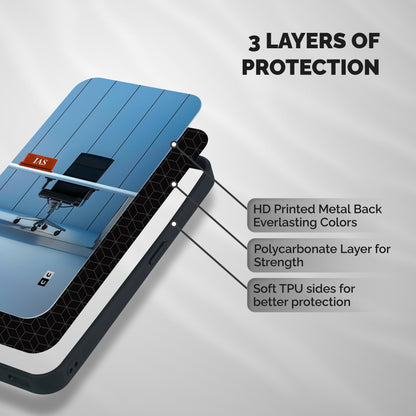 High Chair Shockproof Hybrid Protection (Metal + TPU) Back Case Cover