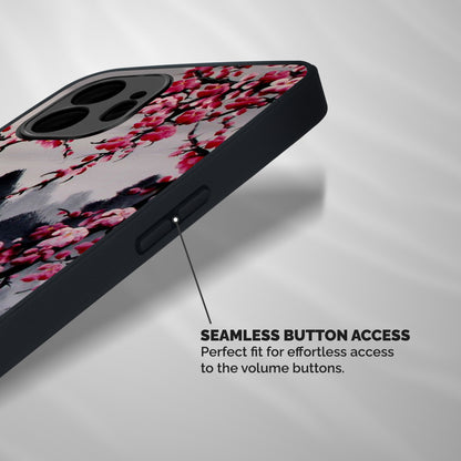 Hills And Blossoms Shockproof Hybrid Protection (Metal + TPU) Back Case Cover