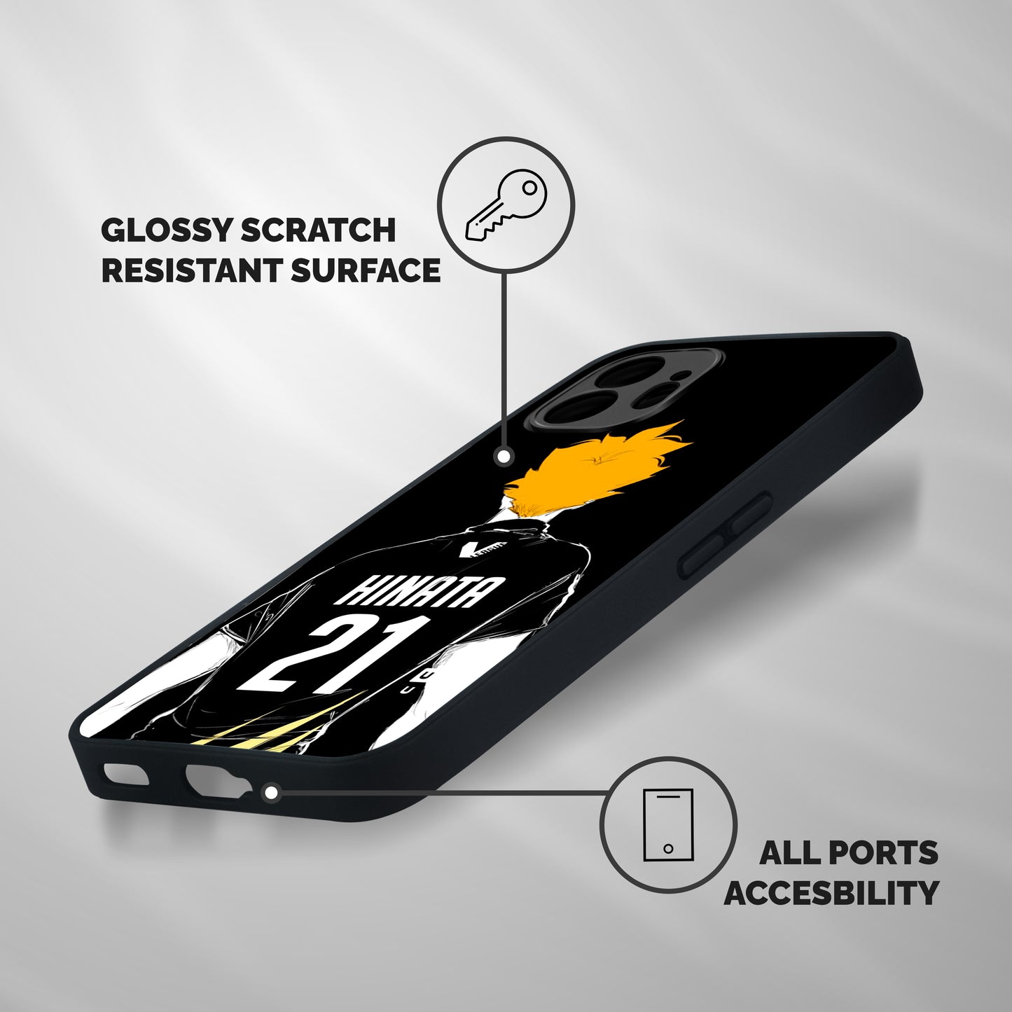 Hinata 21 Shockproof Hybrid Protection (Metal + TPU) Back Case Cover