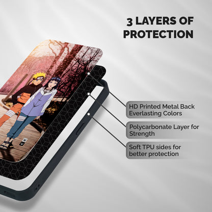 Hinata Annoyed Shockproof Hybrid Protection (Metal + TPU) Back Case Cover