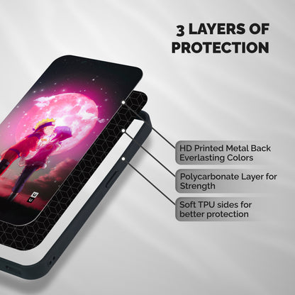 Hinata Forehead Shockproof Hybrid Protection (Metal + TPU) Back Case Cover