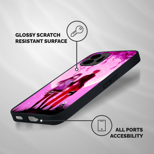 Hinata Holding Hand Shockproof Hybrid Protection (Metal + TPU) Back Case Cover