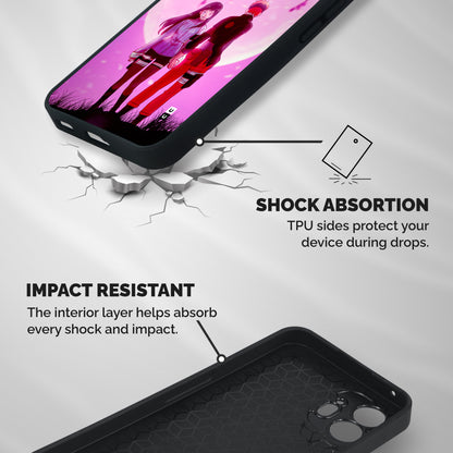 Hinata Holding Hand Shockproof Hybrid Protection (Metal + TPU) Back Case Cover