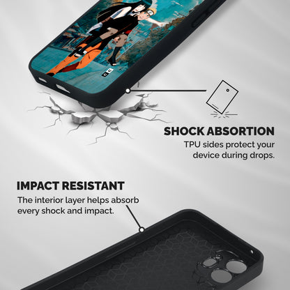 Hinata Hop Rain Shockproof Hybrid Protection (Metal + TPU) Back Case Cover