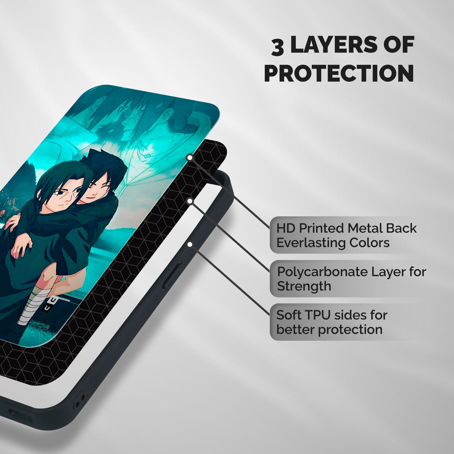 Hinata Hop Shockproof Hybrid Protection (Metal + TPU) Back Case Cover