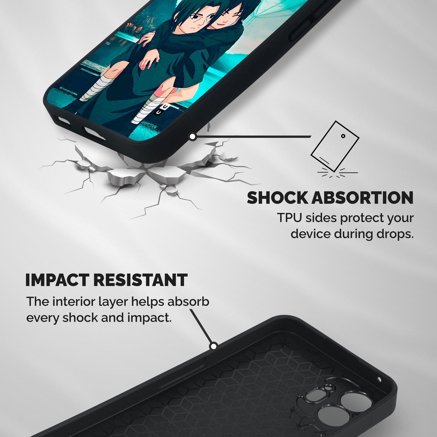 Hinata Hop Shockproof Hybrid Protection (Metal + TPU) Back Case Cover