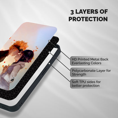 Hinata Kunik Shockproof Hybrid Protection (Metal + TPU) Back Case Cover