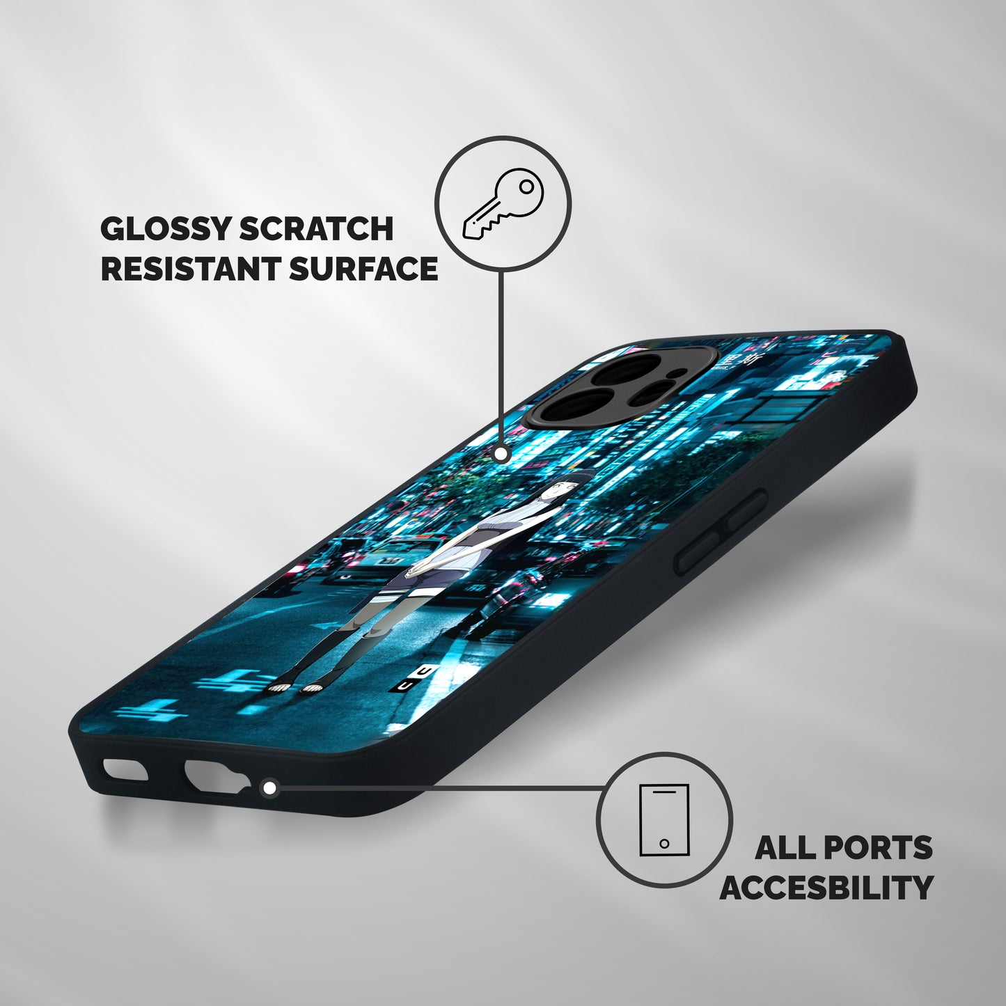 Hinata On Streets Shockproof Hybrid Protection (Metal + TPU) Back Case Cover