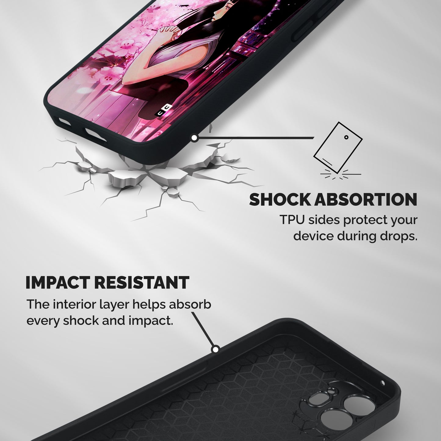 Hinata Preys Shockproof Hybrid Protection (Metal + TPU) Back Case Cover