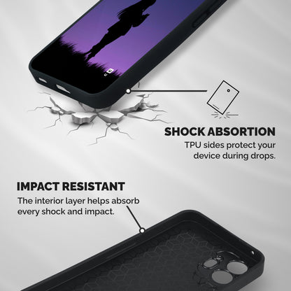 Hinata Shadow Shockproof Hybrid Protection (Metal + TPU) Back Case Cover