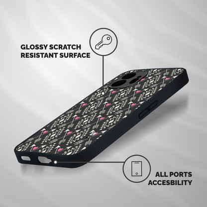 Hit Arrow Love Shockproof Hybrid Protection (Metal + TPU) Back Case Cover