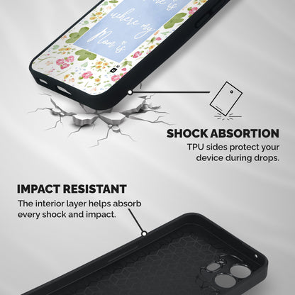 Home is Where Mom is Shockproof Hybrid Protection (Metal + TPU) Back Case Cover