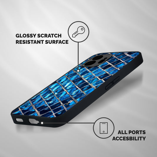 Home Tiles Design Shockproof Hybrid Protection (Metal + TPU) Back Case Cover