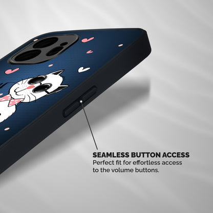 Home Where Cat Shockproof Hybrid Protection (Metal + TPU) Back Case Cover