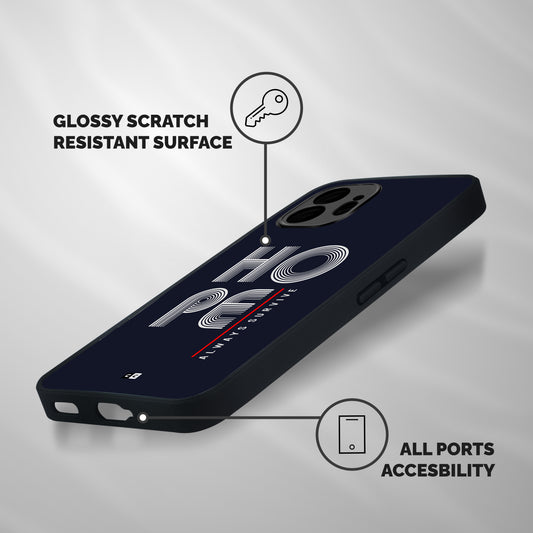 Hope Survives Shockproof Hybrid Protection (Metal + TPU) Back Case Cover