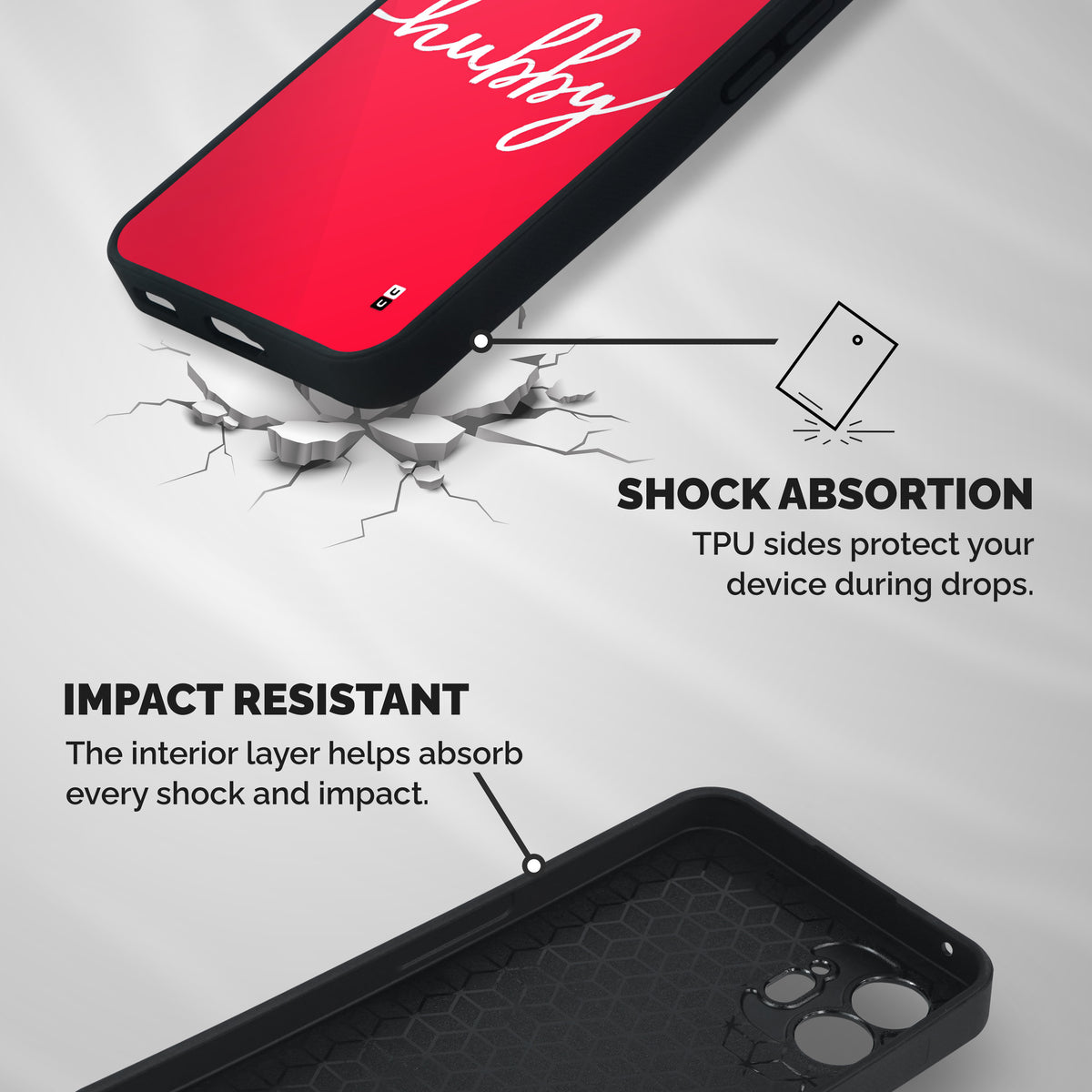Hubby Shockproof Hybrid Protection (Metal + TPU) Back Case Cover