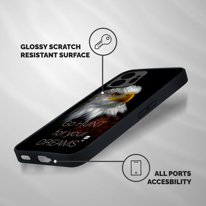 Hunt Your Dream Shockproof Hybrid Protection (Metal + TPU) Back Case Cover