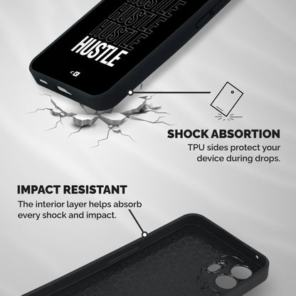 Hustle Hustle Hustle Shockproof Hybrid Protection (Metal + TPU) Back Case Cover