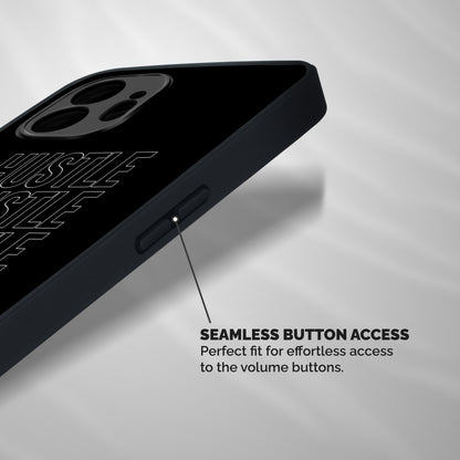 Hustle Hustle Hustle Shockproof Hybrid Protection (Metal + TPU) Back Case Cover