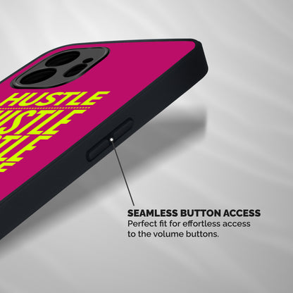 Hustle Never Give Up Shockproof Hybrid Protection (Metal + TPU) Back Case Cover
