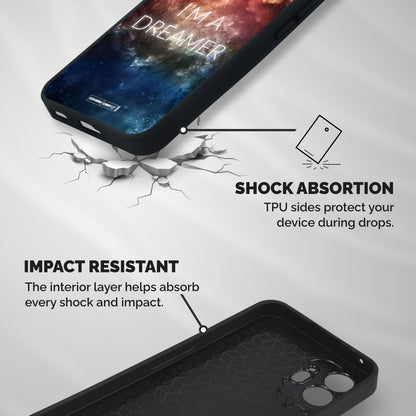 I am a Dreamer Shockproof Hybrid Protection (Metal + TPU) Back Case Cover