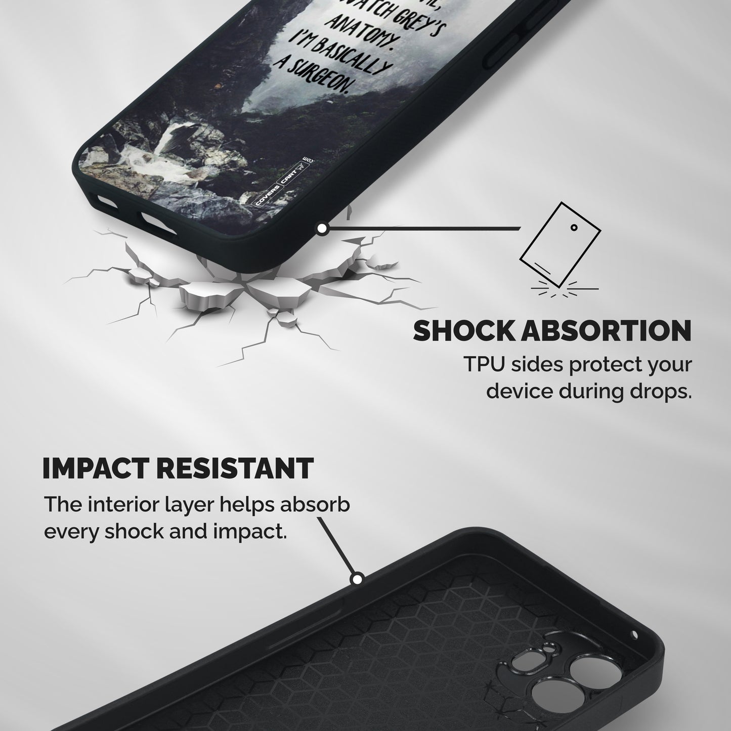 I Am A Surgeon Shockproof Hybrid Protection (Metal + TPU) Back Case Cover