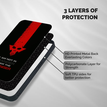 I Am Danger Shockproof Hybrid Protection (Metal + TPU) Back Case Cover