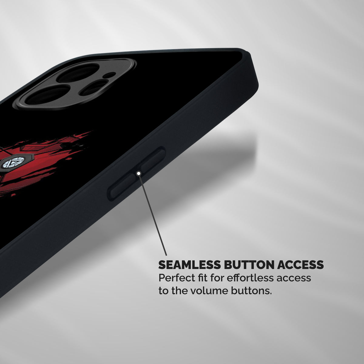 I Am Ironman Shockproof Hybrid Protection (Metal + TPU) Back Case Cover
