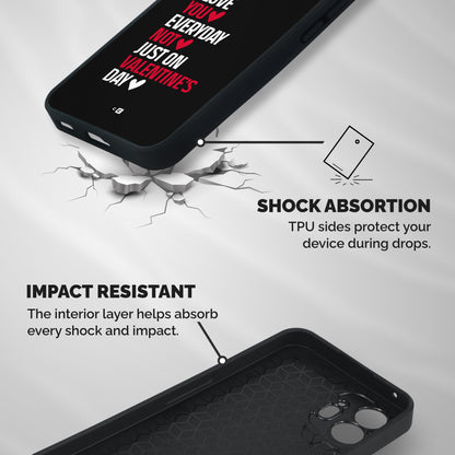 I Love You Everyday Shockproof Hybrid Protection (Metal + TPU) Back Case Cover