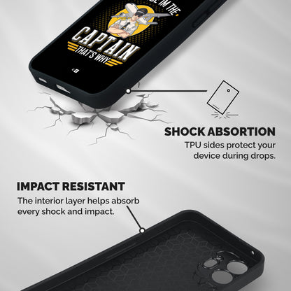 I M Captain Shockproof Hybrid Protection (Metal + TPU) Back Case Cover