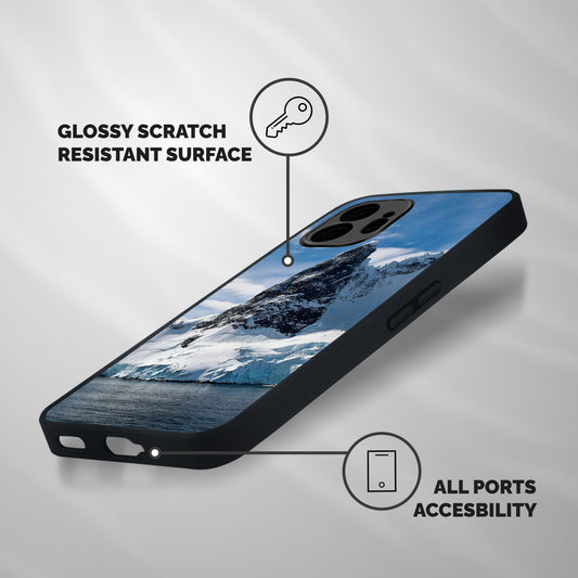Ice Mountains Shockproof Hybrid Protection (Metal + TPU) Back Case Cover