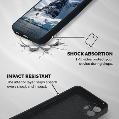 Ice Mountains Shockproof Hybrid Protection (Metal + TPU) Back Case Cover