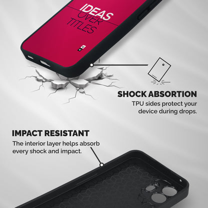 Ideas Over Titles Shockproof Hybrid Protection (Metal + TPU) Back Case Cover
