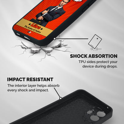 Impartial Libra Shockproof Hybrid Protection (Metal + TPU) Back Case Cover