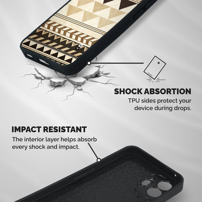 Indie Pattern Work Shockproof Hybrid Protection (Metal + TPU) Back Case Cover