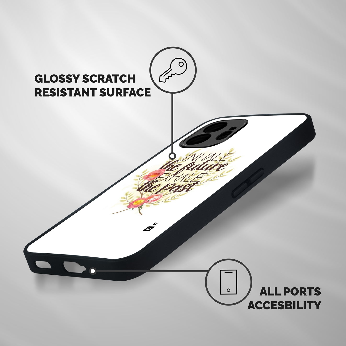 Inhale Future Shockproof Hybrid Protection (Metal + TPU) Back Case Cover