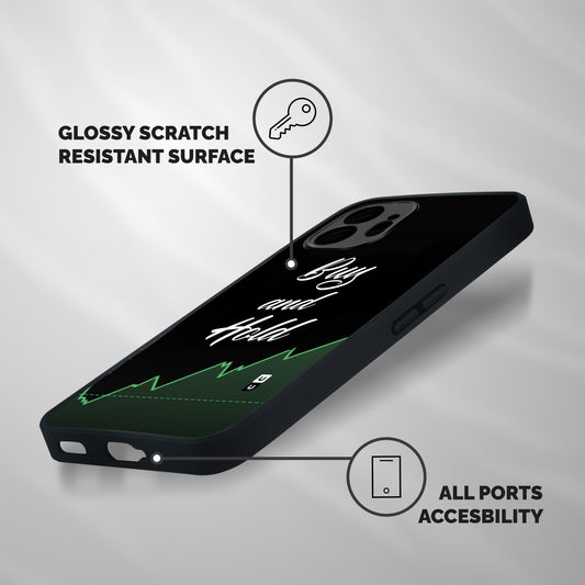 Investors Quote Buy and Hold Shockproof Hybrid Protection (Metal + TPU) Back Case Cover