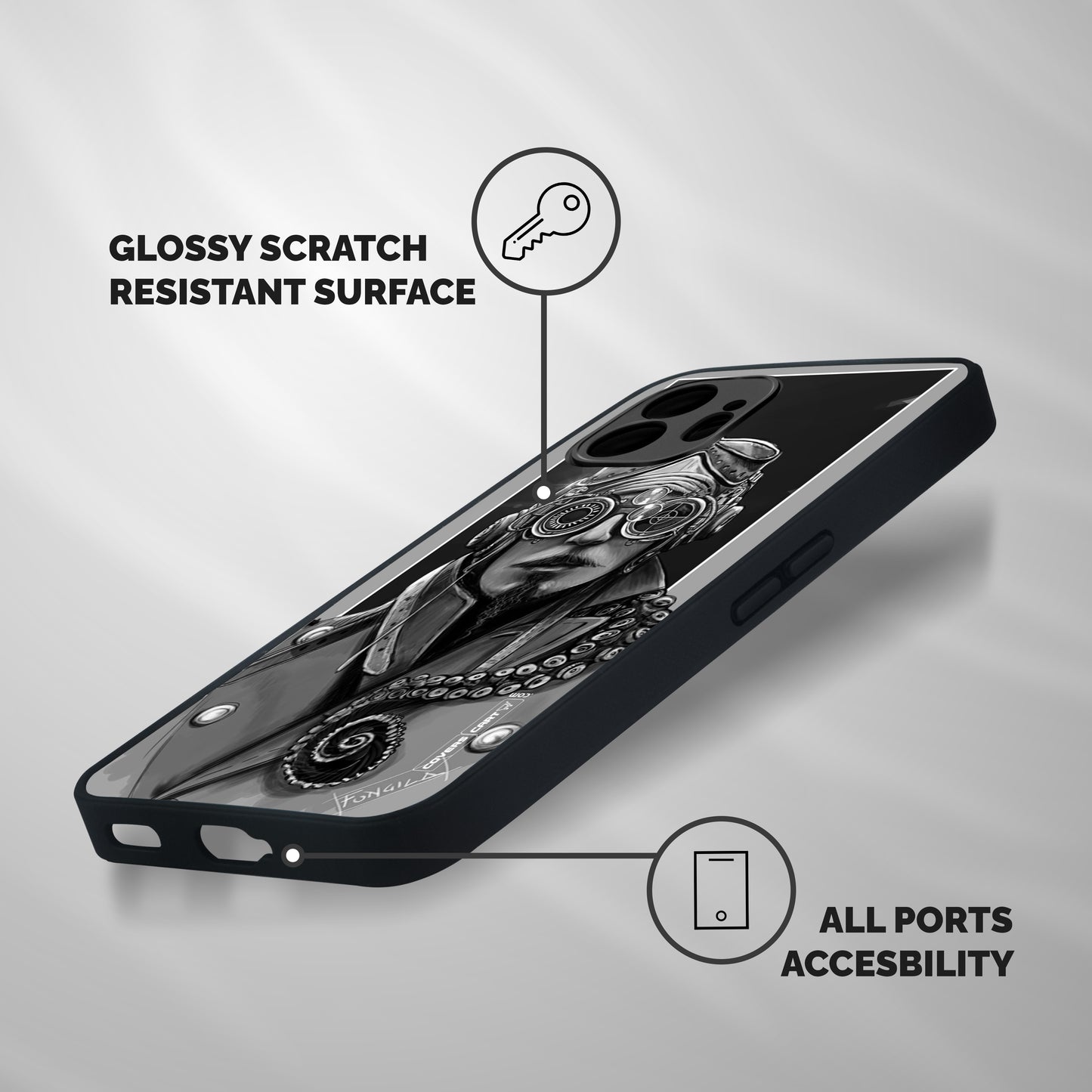 Ismaele Artwork Shockproof Hybrid Protection (Metal + TPU) Back Case Cover