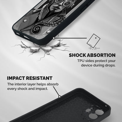 Ismaele Artwork Shockproof Hybrid Protection (Metal + TPU) Back Case Cover