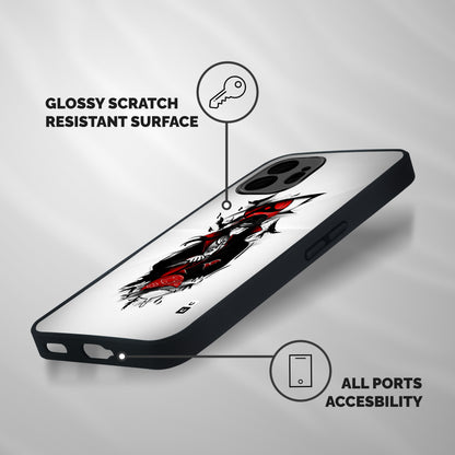 Itachi Combat Shockproof Hybrid Protection (Metal + TPU) Back Case Cover