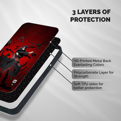 Itachi Stance For War Shockproof Hybrid Protection (Metal + TPU) Back Case Cover