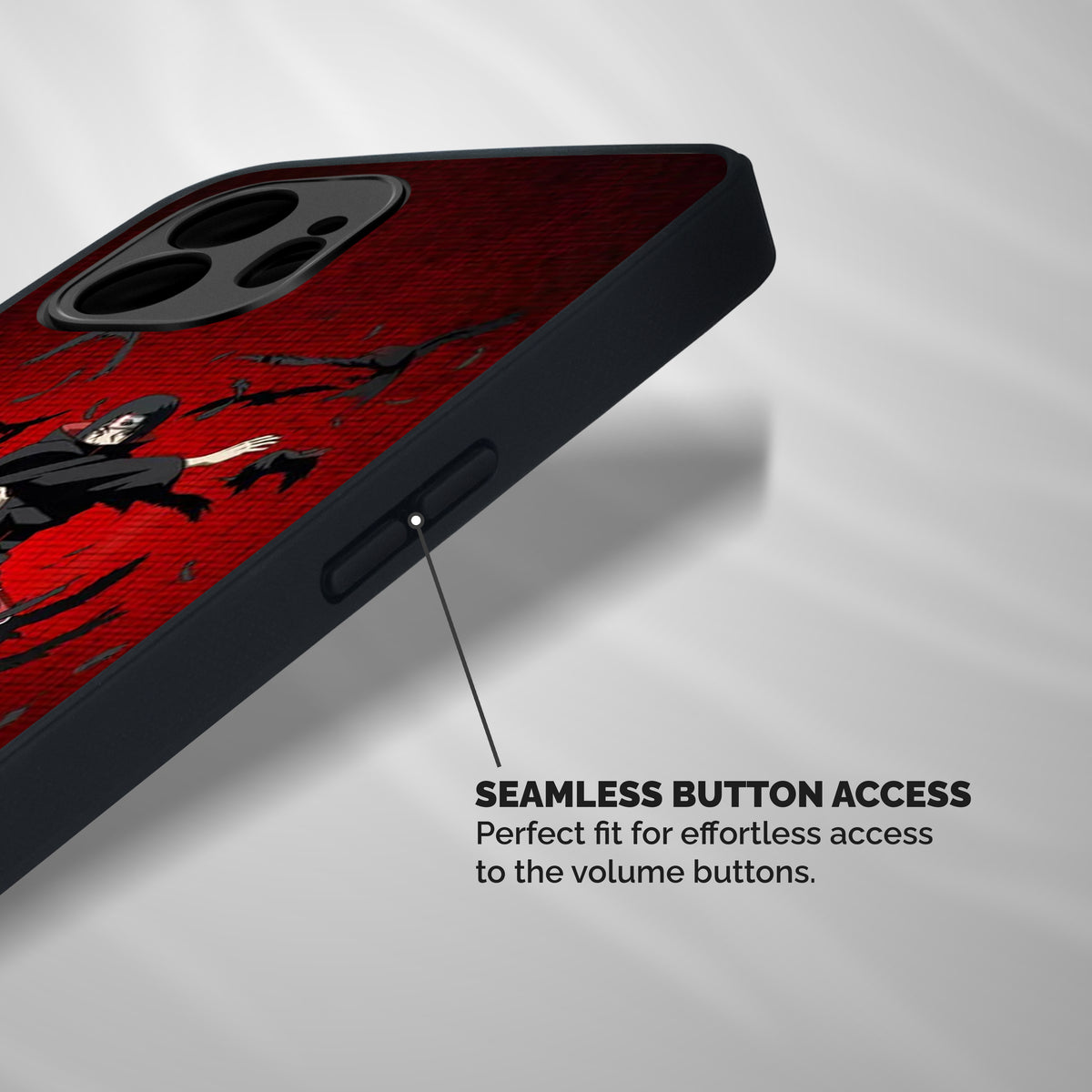 Itachi Stance For War Shockproof Hybrid Protection (Metal + TPU) Back Case Cover